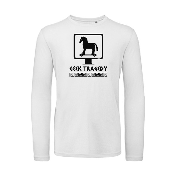 T-shirt bio manches longues - B&C - T Shirt organique manches longues - Geek Tragedy