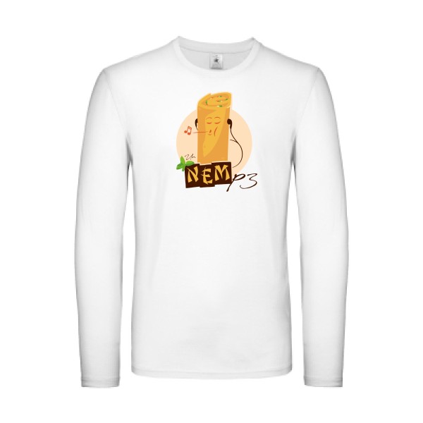 NEMp3-T shirt geek drole - B&C - E150 LSL