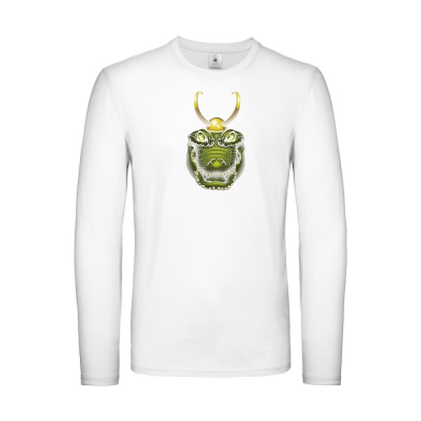 Alligator smile - T-shirt manches longues léger animaux -B&C - E150 LSL