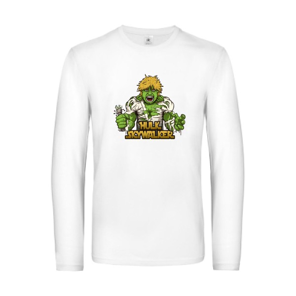 T shirt fun - Hulk Sky Walker -T-shirt manches longues - modèle B&C - E190 LSL-thème bande dessinée -