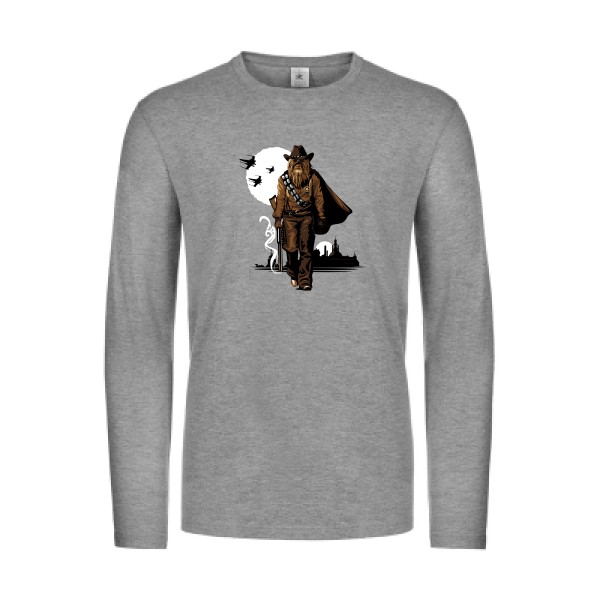 Space Cow-Boy - T shirt imprimé Homme -B&C - E190 LSL