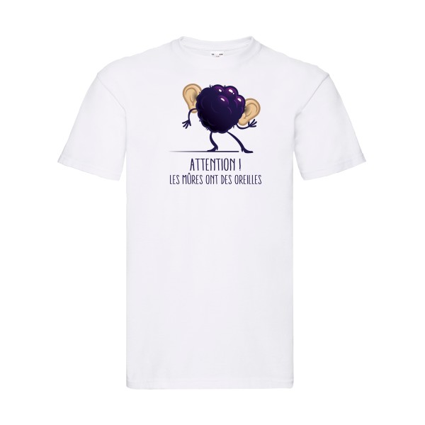 T-shirt rigolo-Mûres -Fruit of the loom 205 g/m²
