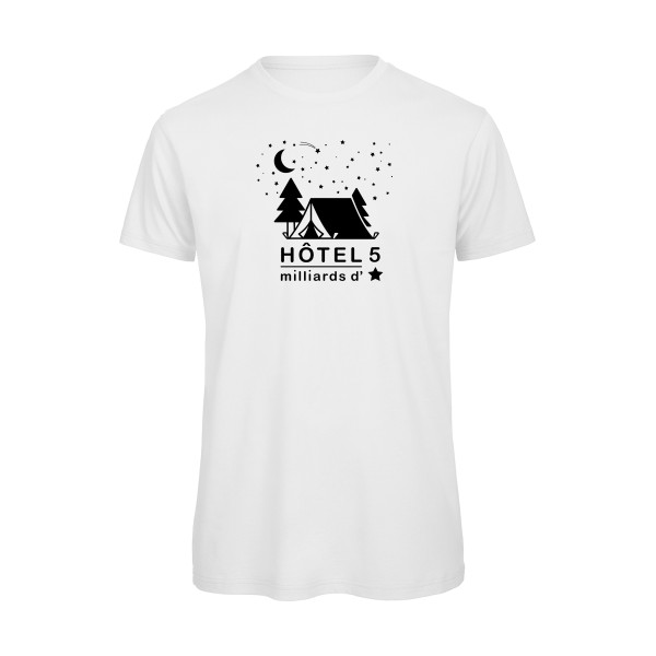 Le vrai luxe - T-shirt bio Homme imprimé- B&C - T Shirt organique - thème montagne et imprimé -