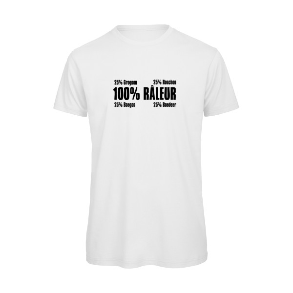 Râleur - T-shirt bio Homme original et drôle  - thème humour-B&C - T Shirt organique