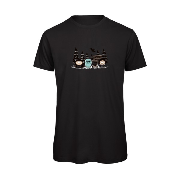 North Park - T-shirt bio montagne Homme - modèle B&C - T Shirt organique -thème humour  montagne-