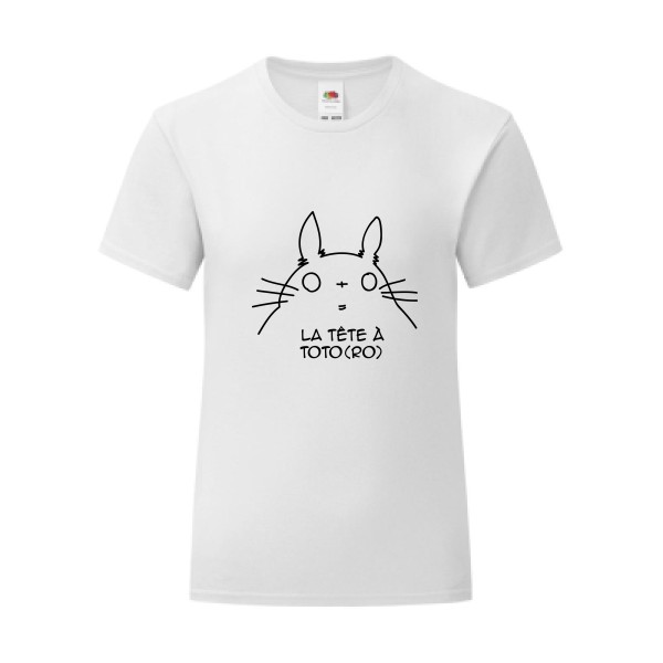 T-shirt léger - Fruit of the loom 145 g/m² (couleur) - La tête à Toto(ro)
