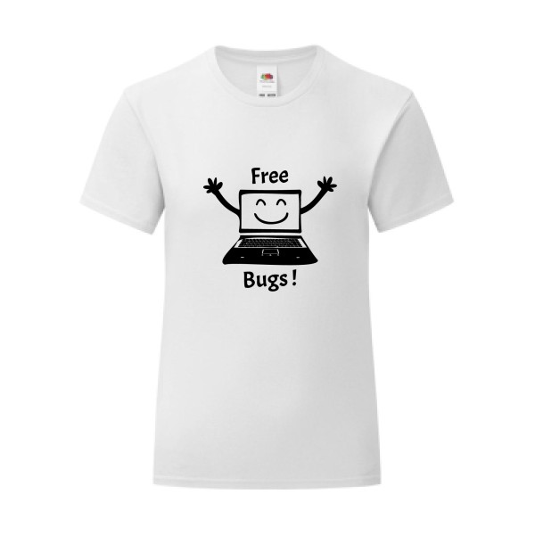 T-shirt léger - Fruit of the loom 145 g/m² (couleur) - FREE BUGS !