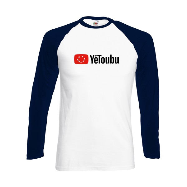 YéToubu -  Modèle Fruit of the loom - Baseball T-Shirt LS  Homme - thème humour alcool -