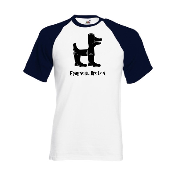 T-shirt baseball Homme original - Epagneul breton - 