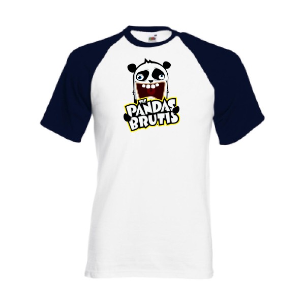 The Magical Mystery Pandas Brutis - t shirt idiot -Fruit of the Loom - Baseball Tee