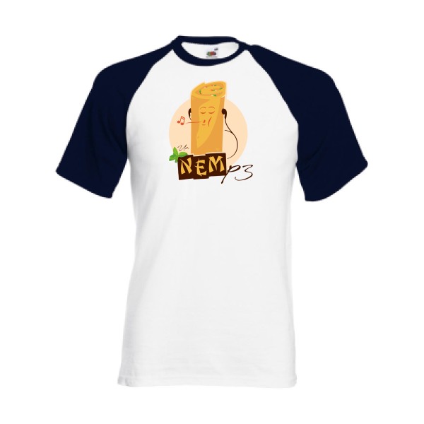 NEMp3-T shirt geek drole - Fruit of the Loom - Baseball Tee