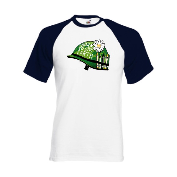 T-shirt baseball - Fruit of the Loom - Baseball Tee - Full Petal Jacket