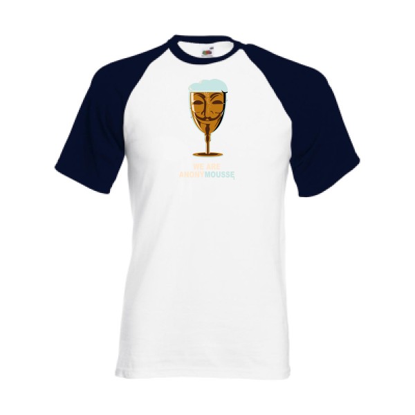 anonymous t shirt biere - anonymousse -Fruit of the Loom - Baseball Tee