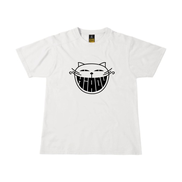 The smiling cat - T-shirt workwear chat -Homme-B&C - Workwear T-Shirt - thème humour et bd -