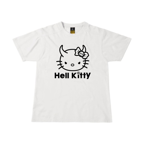 Hell Kitty - Tshirt rigolo-B&C - Workwear T-Shirt