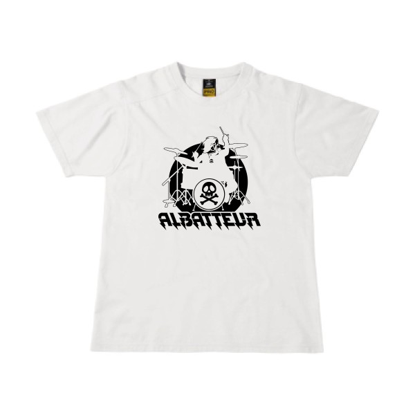 ALBATTEUR - T-shirt workwear rock pour Homme -modèle B&C - Workwear T-Shirt - thème vintage et musique -