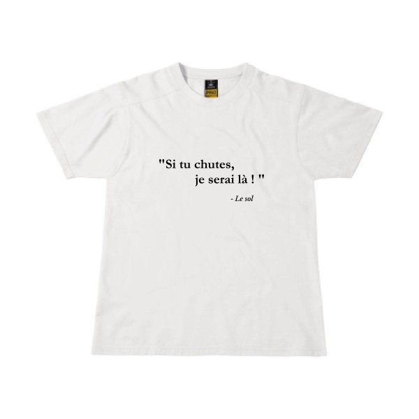 Bim! - T-shirt workwear avec inscription -Homme -B&C - Workwear T-Shirt - Thème humour absurde -