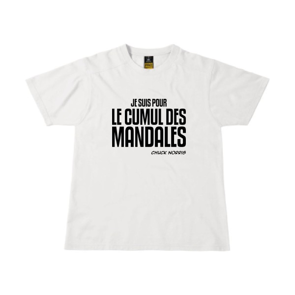 Cumul des Mandales - Tee shirt fun - B&C - Workwear T-Shirt