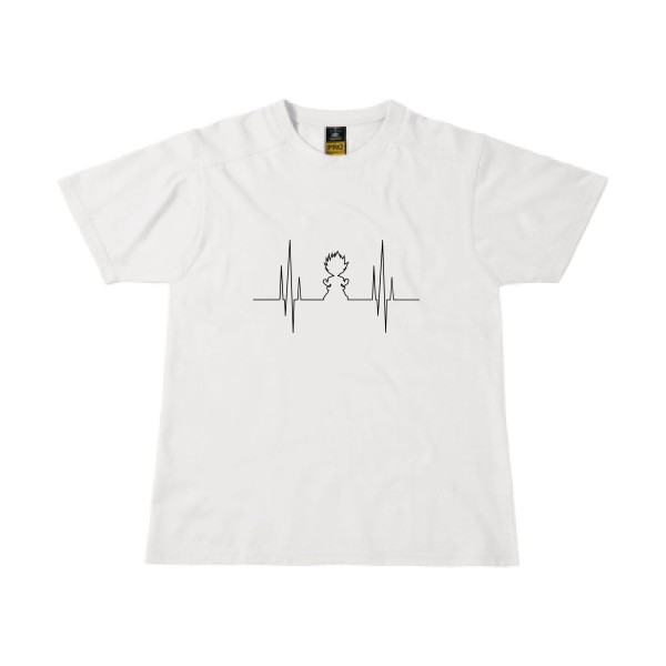 Electro Saiyan - T-shirt workwear super héros pour Homme -modèle B&C - Workwear T-Shirt - thème tv et cinema -