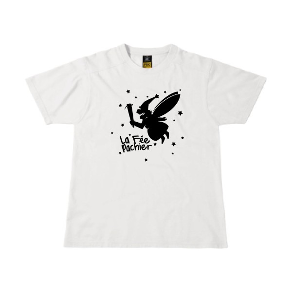 La Fée Pachier - T-shirt workwear humoristique pour Homme -modèle B&C - Workwear T-Shirt - thème humour et parodie -