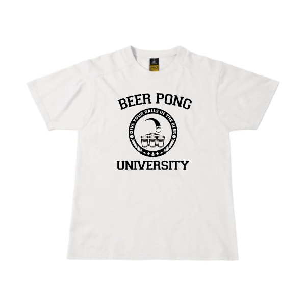 Beer Pong - T-shirt workwear Homme geek  - B&C - Workwear T-Shirt - thème geek et gamer