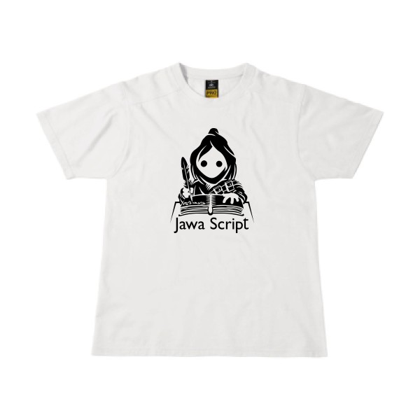 Jawa script-T-shirt workwear Geek - B&C - Workwear T-Shirt- Thème humour Geek - 