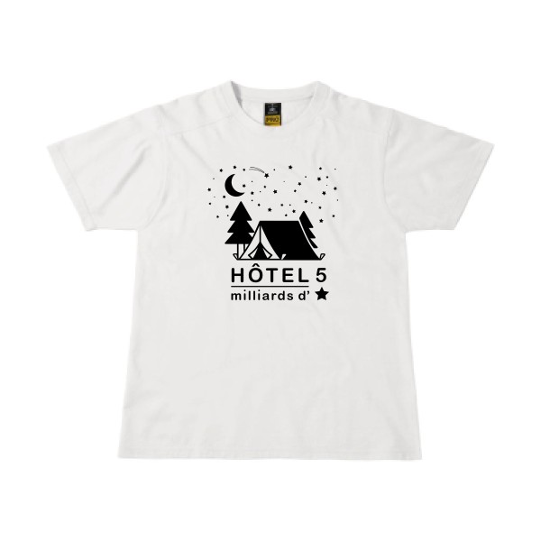 Le vrai luxe - T-shirt workwear Homme imprimé- B&C - Workwear T-Shirt - thème montagne et imprimé -