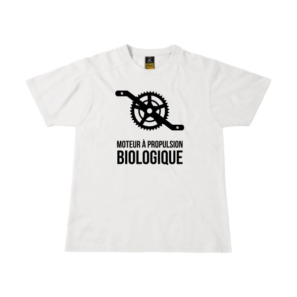 Cyclisme & écologie - B&C - Workwear T-Shirt Homme - T-shirt workwear humour velo - thème cyclisme et ecologie -