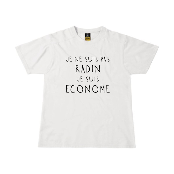 PICSOU - T-shirt workwear geek Homme  -B&C - Workwear T-Shirt - Thème humour et finance-