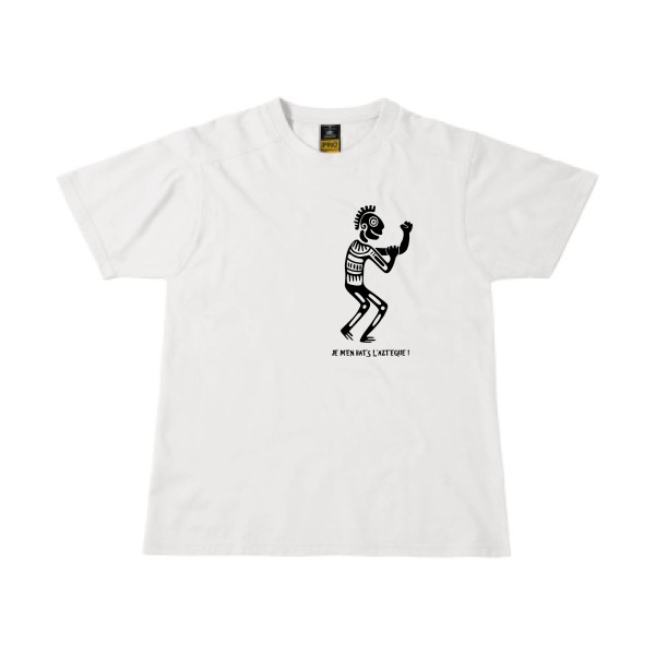 L'aztèque - T-shirt workwear  drôle - modèle B&C - Workwear T-Shirt -thème humour potache -