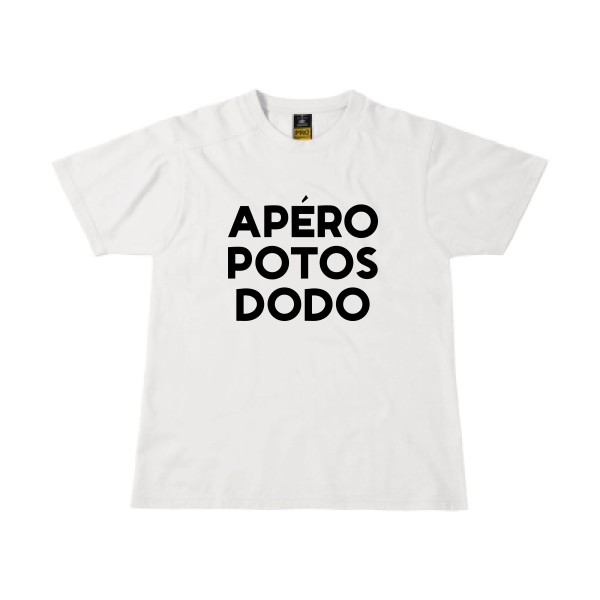 T-shirt workwear Homme original - Apéro Potos Dodo  -