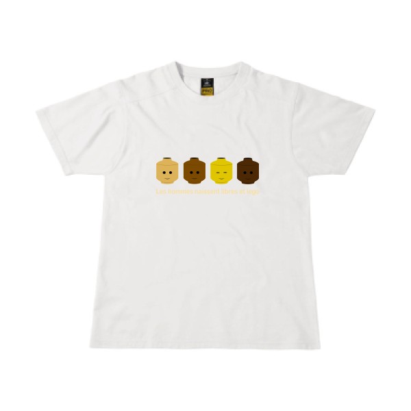 libre et légo- T shirt Lego thème- modèle B&C - Workwear T-Shirt - 