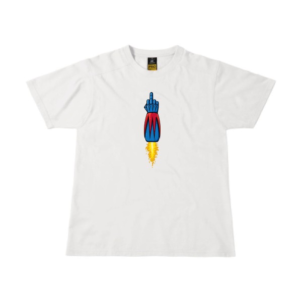 Fulguro Fuck ! - T-shirt workwear Homme absurde- B&C - Workwear T-Shirt - thème humour potache