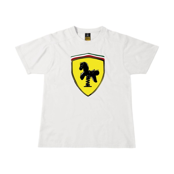 Ferrari -T-shirt workwear parodie pour Homme -B&C - Workwear T-Shirt - thème  automobile - 