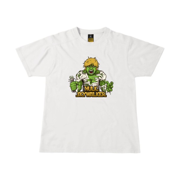 T shirt fun - Hulk Sky Walker -T-shirt workwear - modèle B&C - Workwear T-Shirt-thème bande dessinée -