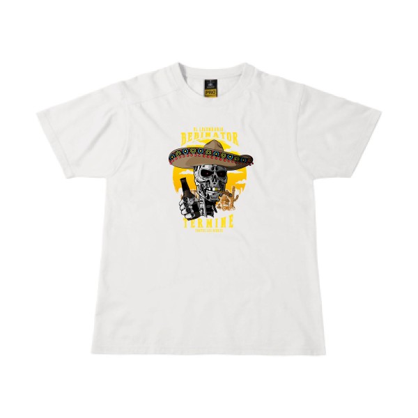 bibinator - T-shirt workwear alcool Homme - modèle B&C - Workwear T-Shirt -thème parodie alcool -