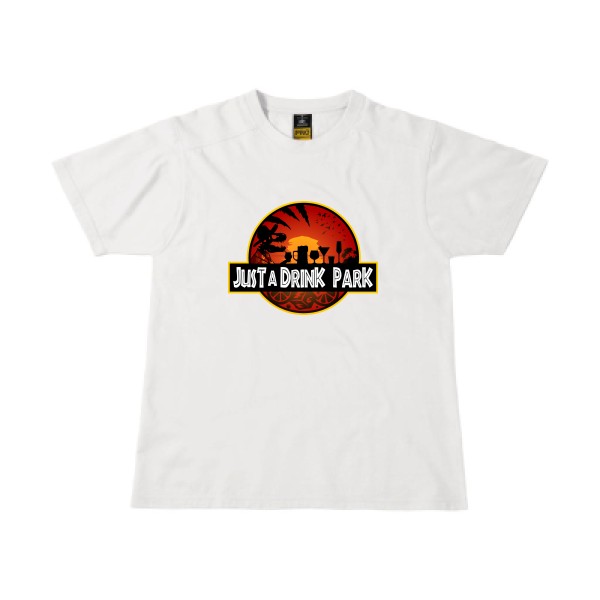 Just a Drink Park - T-shirt workwear parodie alcool Homme  -B&C - Workwear T-Shirt - Thème parodie et alcool - 