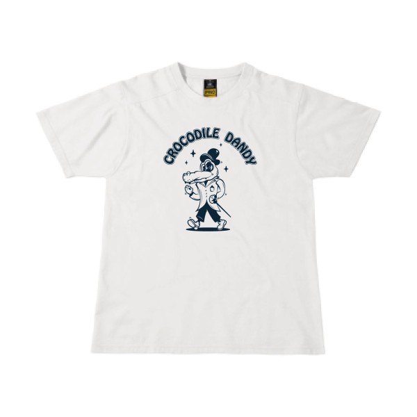 Crocodile dandy - T-shirt workwear rigolo Homme - modèle B&C - Workwear T-Shirt -thème cinema et parodie -