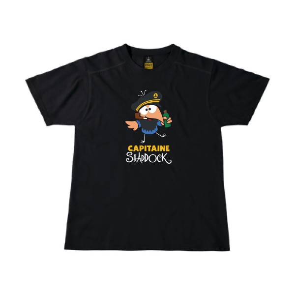 Capitaine Shaddock  - T-shirt workwear cocasse pour Homme -modèle B&C - Workwear T-Shirt - thème humour et parodie- 
