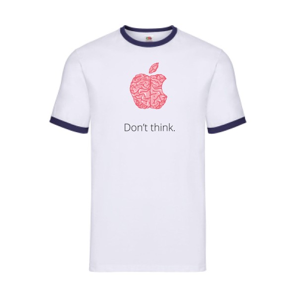 Lobotomie - T-shirt ringer parodie marque Homme  -Fruit of the loom - Ringer Tee - Thème original et parodie -