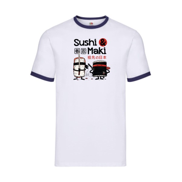 Sushi et Maki-Fruit of the loom - Ringer Tee - T-shirts et sweats originaux -
