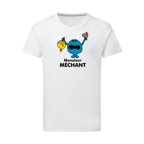 Monsieur Méchant - T-shirt léger drôle - modèle SG - Men -thème bande dessinée -