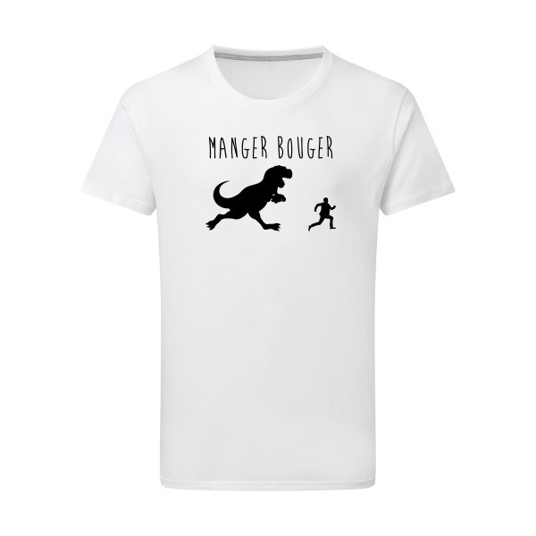 MANGER BOUGER - modèle SG - Men - Thème t shirt humour Homme -