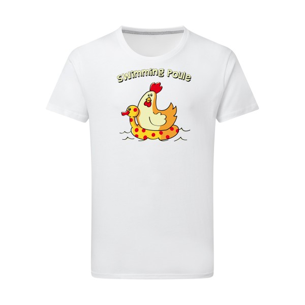 swimming poule - T-shirt léger rigolo Homme - modèle SG - Men -thème burlesque -