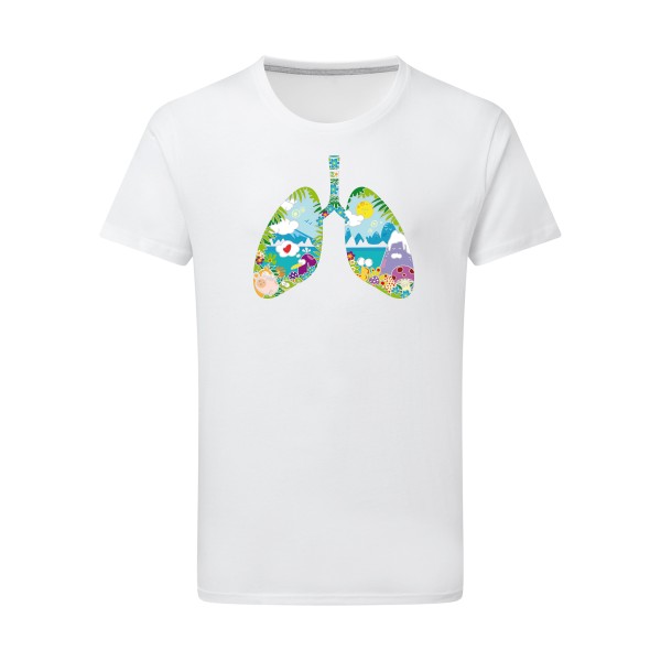  T-shirt léger Homme original - happy lungs - 