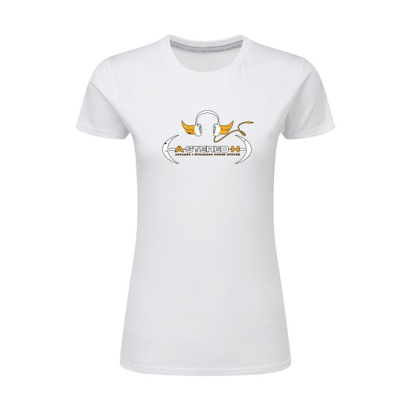 A-Stereo-H -T-shirt femme léger geek original Femme  -SG - Ladies -Thème geek et gamer -