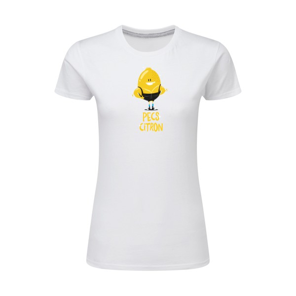 Pecs Citron - T-shirt femme léger -T shirt parodie -