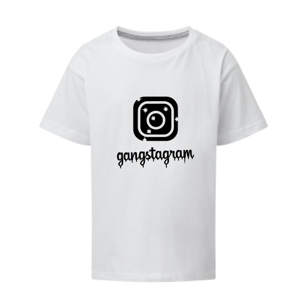 GANGSTAGRAM - T-shirt enfant geek pour Enfant -modèle SG - Kids - thème parodie et geek -