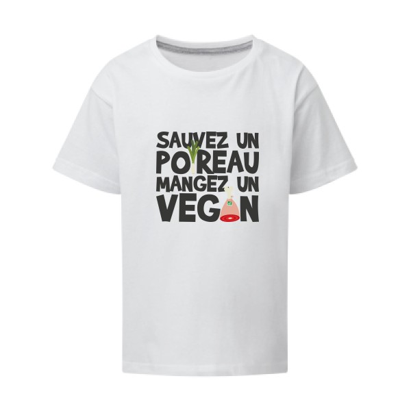 vegan poireau -SG - Kids - Tee-shirts message Enfant -