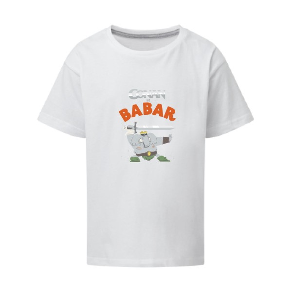 CONAN le BABAR -T-shirt enfant parodie  -SG - Kids - thème  cinema  et vintage - 